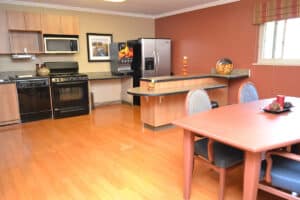 kitchen at the Amberwood facility